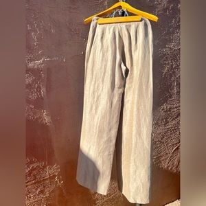 Gorgeous lightweight Giorgio Armani Black Label linen/silk trousers size 38